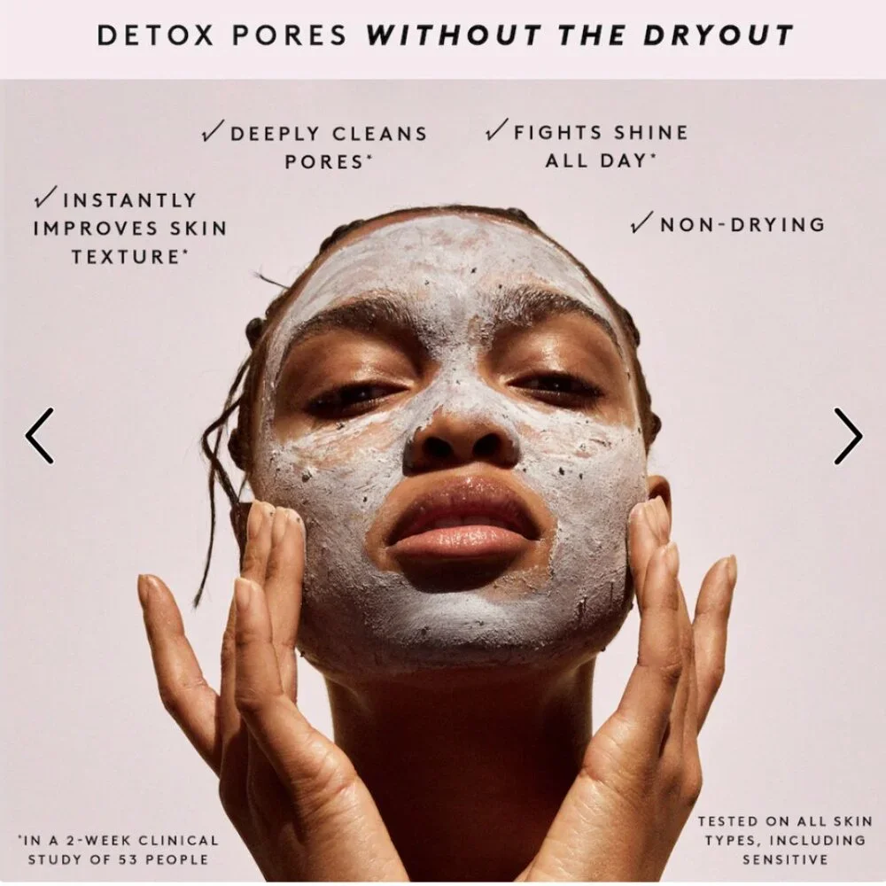 FENTY SKIN COOKIES N CLEAN WHIPPED CLAY PORE DETOX FACE MASK w/ SALICYLIC ACID
